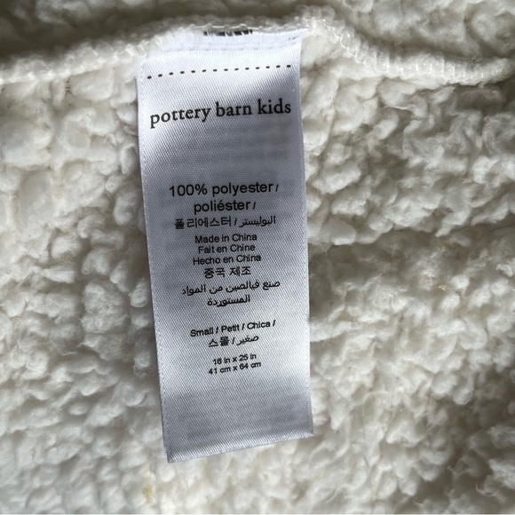 Pottery Barn Toddler Sherpa Robe 2T-3T - Picture 7 of 9